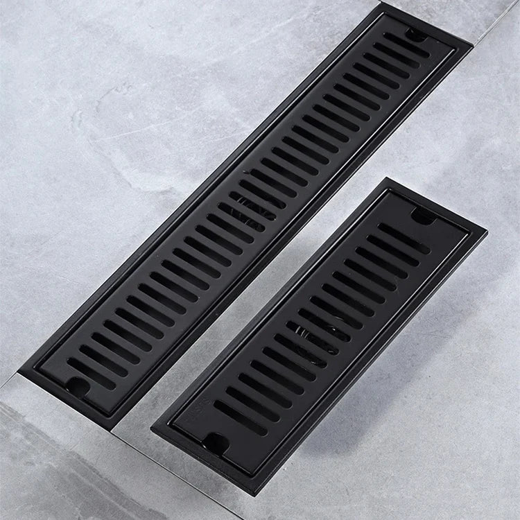 Linear Floor Drain - Matt Black - 304