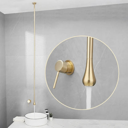 Luxury Ceiling Drop Brass Basin Faucet