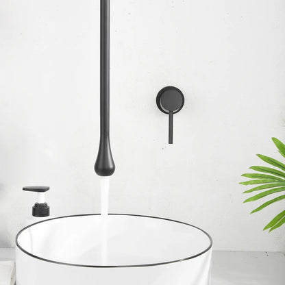 Luxury Ceiling Drop Brass Basin Faucet