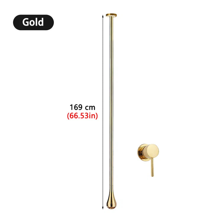 Luxury Ceiling Drop Brass Basin Faucet
