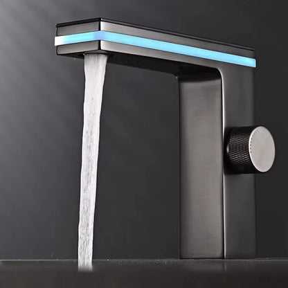 LED Intelligent Basin Faucet with Digital Temperature Display Panel