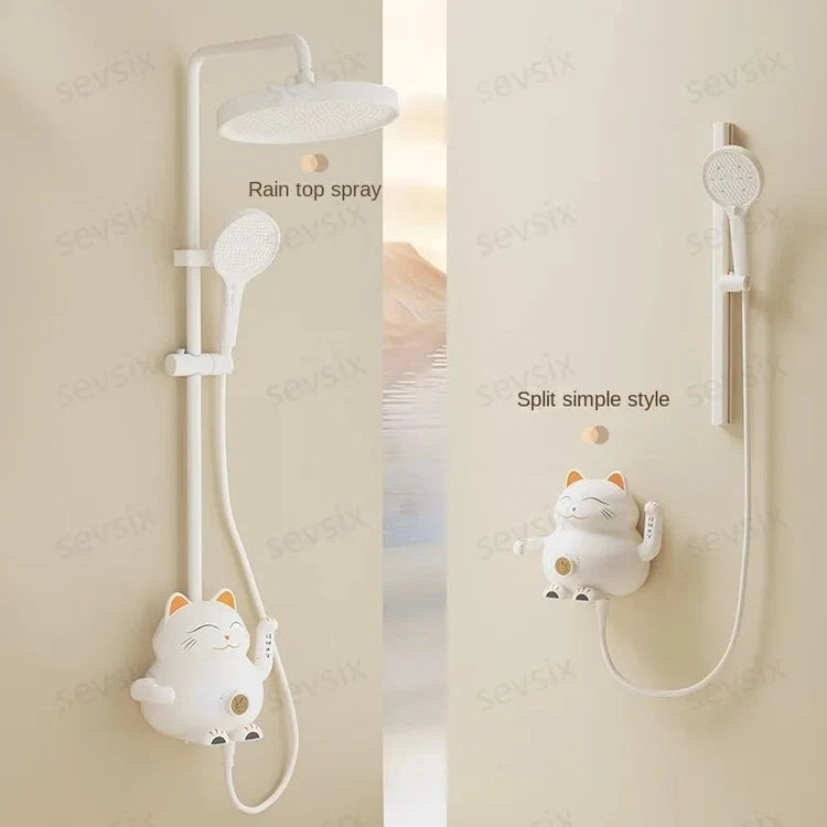 Fortune Cat Kids Bath Toy Shower Set