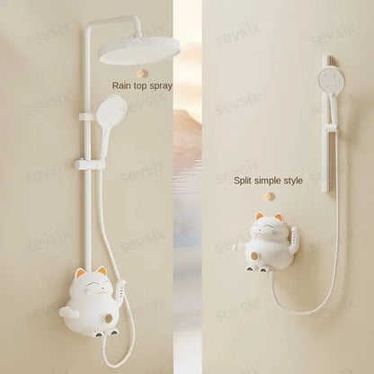 Fortune Cat Kids Bath Toy Shower Set