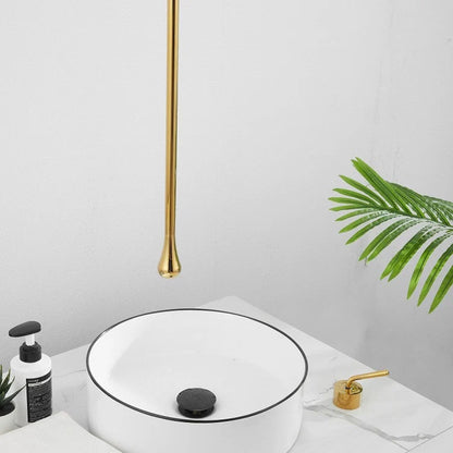 Luxury Ceiling Drop Brass Basin Faucet