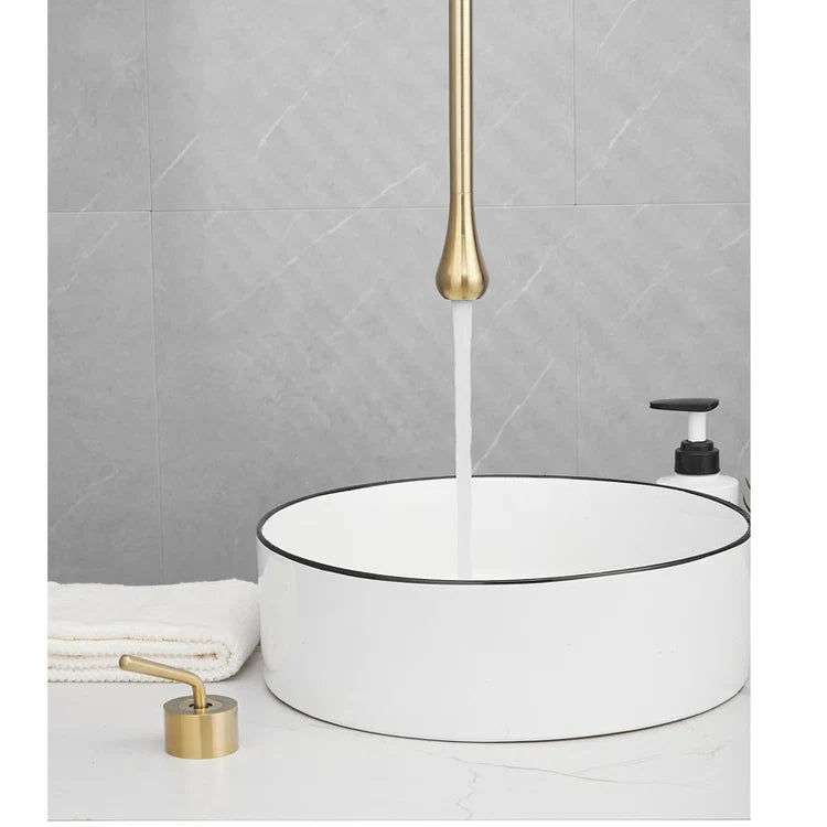 Luxury Ceiling Drop Brass Basin Faucet