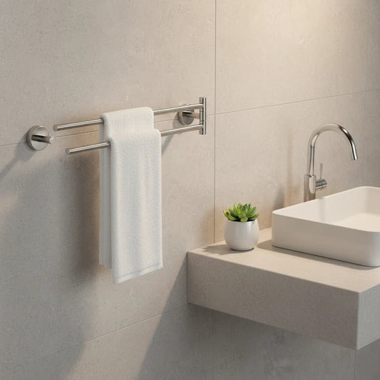 Double Arm Towel Stand – Wall Mounted