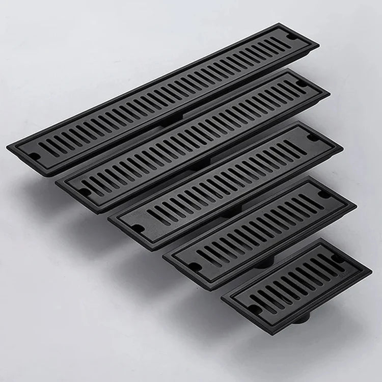 Linear Floor Drain - Matt Black - 304