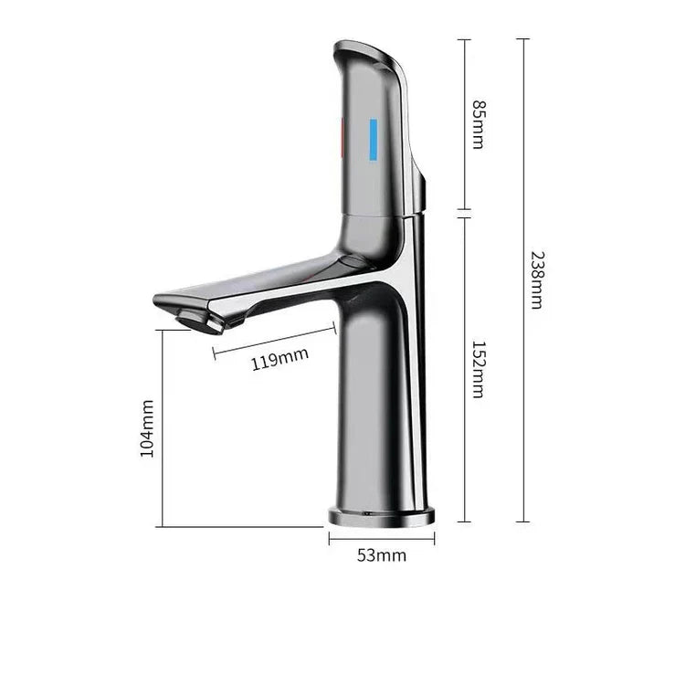 Duck-Shaped Vanity Basin Faucet – Hot & Cold Mixer Tap