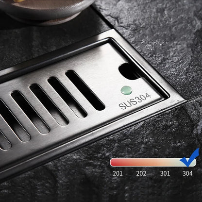 Linear Floor Drain - Matt Silver - 304