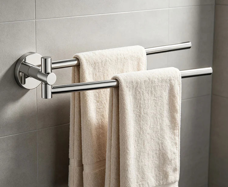 Double Arm Towel Stand – Wall Mounted
