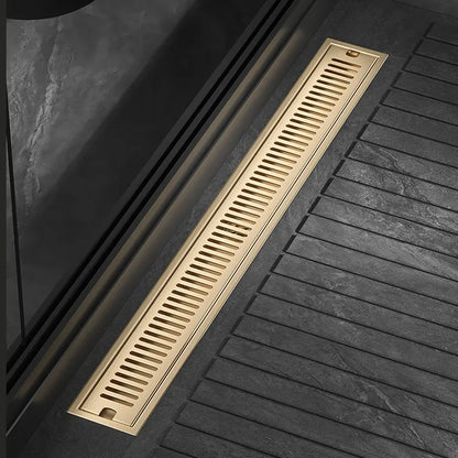 Linear Floor Drain - Brushed Gold - 304