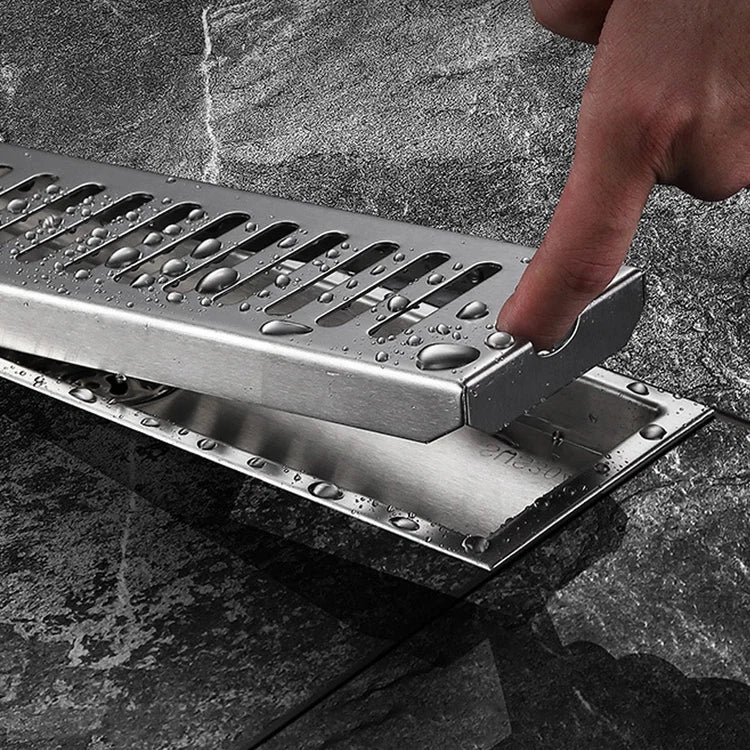 Linear Floor Drain - Matt Silver - 304
