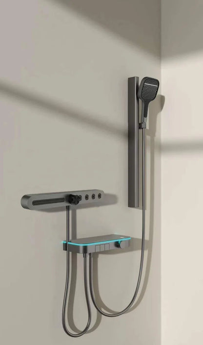Luxury 2-in-1 High-Pressure Shower Combo | Drill-Free Installation