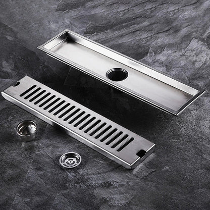 Linear Floor Drain - Matt Silver - 304