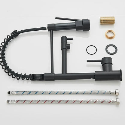 Kitchen Double Pull Down Spring Faucet