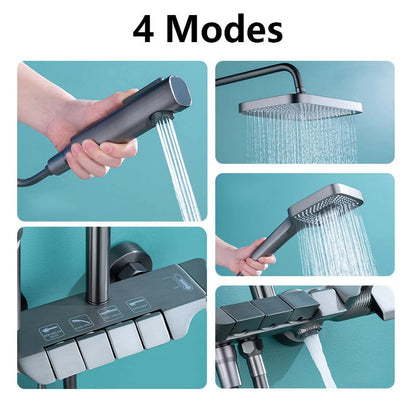 Piano Luxe Complete Bath Set – Gun Grey & Black